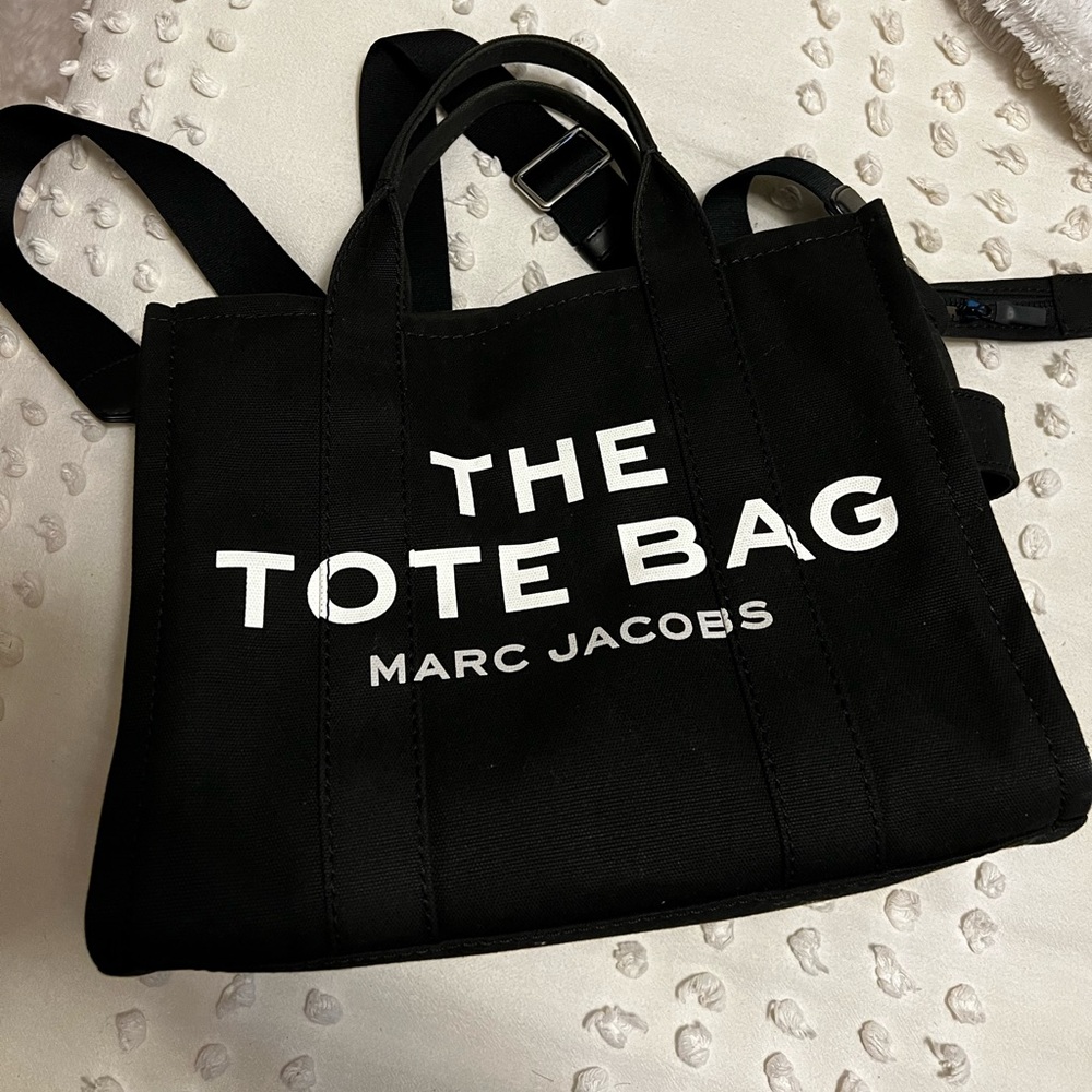 Small Black Canvas Marc Jacobs Tote Bag
